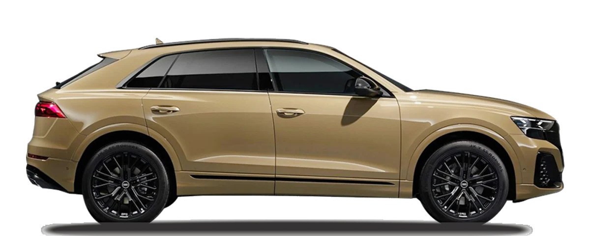 Audi Q8, vue de profil (visuel catalogue)