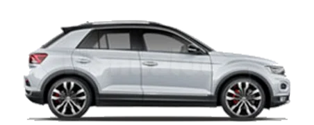 Volkswagen T-Roc, vue de profil (visuel catalogue)